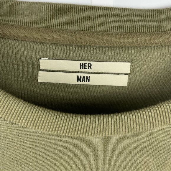 Herman Market Olive Sweatshirt (Like Ambush) Size 1 (LGBTQ) - Picture 4 of 8